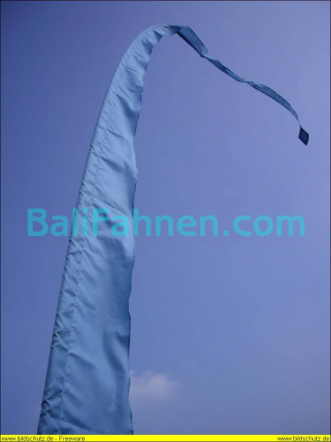 BaliFahne türkisblau + Mast